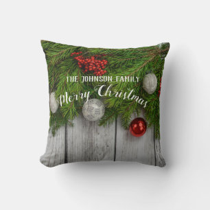 custom Christmas pillow to personalize