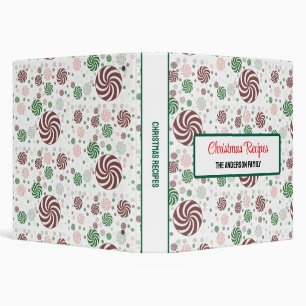 Custom Christmas Recipe Binder   Festive Pretzel 