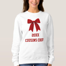 Custom Christmas Red Bow White Family Reunion Fun