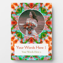 Custom Christmas Red Green Star Wedding Newlyweds