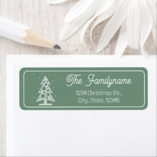 Custom Christmas Return Address Label