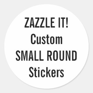 Custom Christmas ROUND Stickers Blank Template