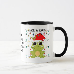 Custom Christmas SANTA FROG Mug