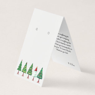 Custom Christmas Self-Stand Earring Display Cards