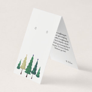 Custom Christmas Self-Stand Earring Display Cards