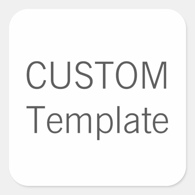 Custom Christmas SQUARE Shaped Gift Stickers (Front)