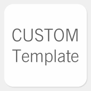 Custom Christmas SQUARE Shaped Gift Stickers