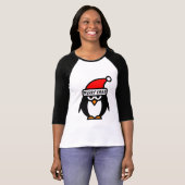 Custom Christmas t shirts with penguin cartoon (Front Full)