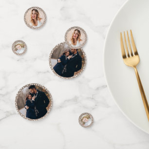Custom Christmas Table Custom Photo Confetti