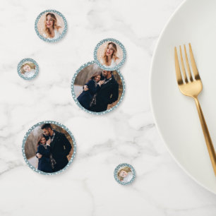 Custom Christmas Table Custom Photo Confetti