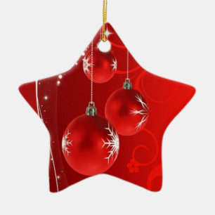 CUSTOM CHRISTMAS TREE CERAMIC ORNAMENT