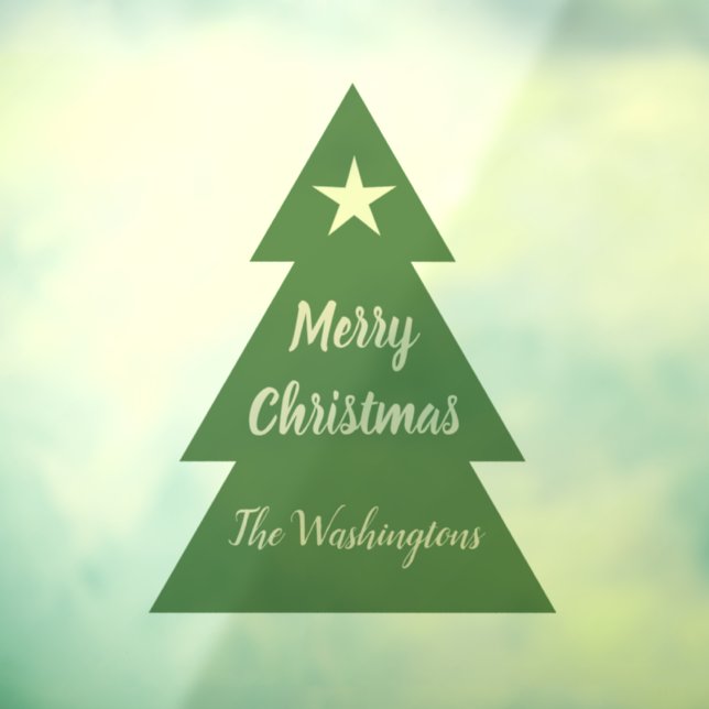 Custom Christmas Tree Window Sign (Sheet 3)