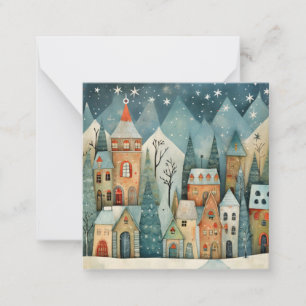 Custom Christmas Village Card