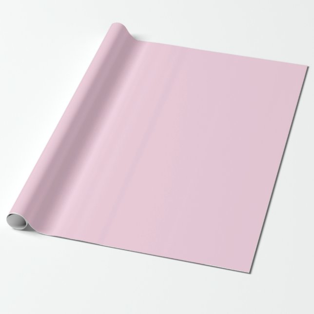 Custom Christmas Vintage Funny Santa Pink Wrapping Paper (Unrolled)