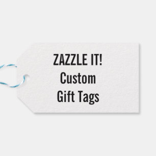 Custom Christmas White Gift Tag Blank Template