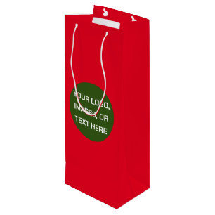 Custom Christmas Wine Bag - Festive Holiday Gift