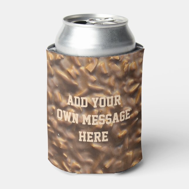 Custom Chunky Chocolate Custom Text Can Cooler (Can Front)