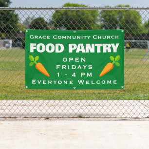 Custom Church Food Pantry Banner