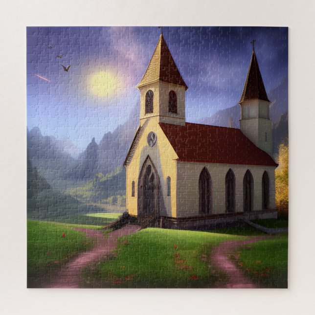 Custom Church Imaginaire Art 04 Jigsaw puzzle (Vertical)