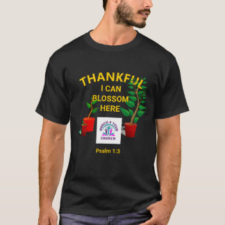 Custom Church Merchandise Blossom Plant Men's LOGO T-Shirt