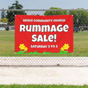 Custom Church Rummage Sale Banner