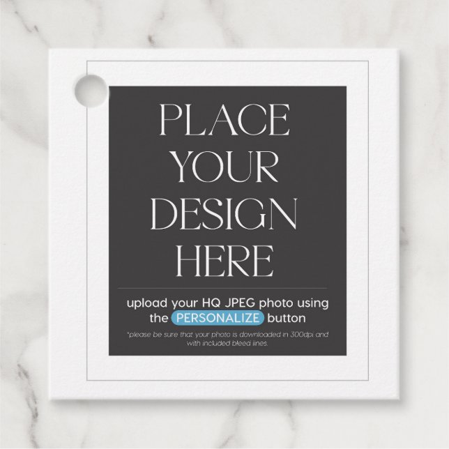 Custom Circle and Square Tag (Front)