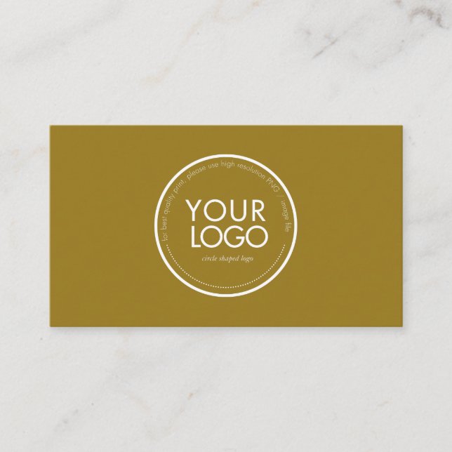 Custom Circle Logo Modern Business card template (Front)