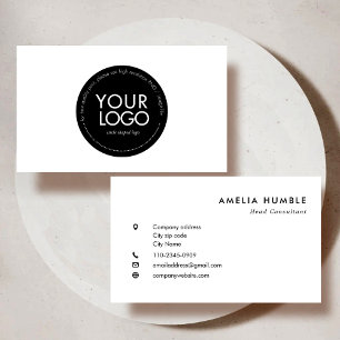 Custom Circle Logo Modern Business card template