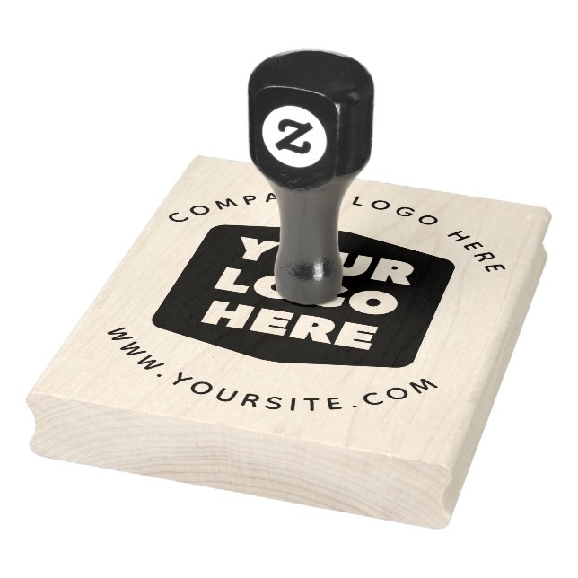 Custom Circular Your Company Logo Rubber Stamp (Stamp)