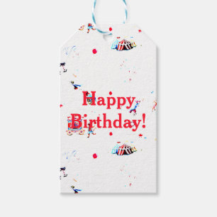 custom circus inspired carnival big top fair gift tags