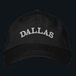 Custom City Name Stylish Minimalist Simple Embroidered Hat<br><div class="desc">Show off your hometown pride with this custom city name embroidered baseball cap! Featuring a stylish minimalist design and personalized text, it’s the perfect accessory for everyday wear or travel. *If your city name is longer than this and doesnt fit, please "Edit using Design Tool" in the bottom of the...</div>