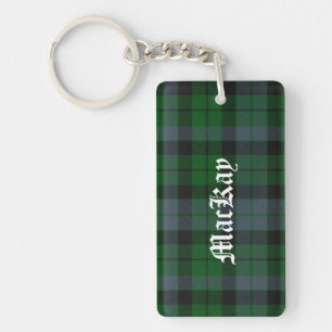 Custom Clan MacKay Tartan Plaid Key Chain