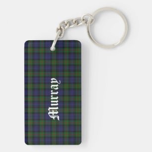 Custom Clan Murray Tartan Plaid Key Chain