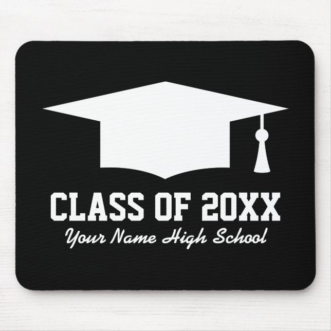 Custom class graduation party favour mouse pad (Front)