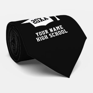 Custom Class of 2024 High School Graduation party Tie
