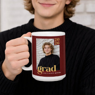 Custom Class of 2026 Photo Graduation Coffee Mug