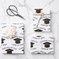 Custom Class of 20xx Black Graduation Cap Gift