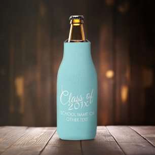Custom Class of for Graduation or Reunion Aqua Bottle Cooler