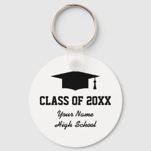 Custom class of graduation party favour keychains