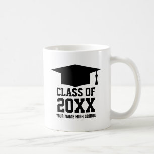 Custom class of year graduation party 2025 coffee mug