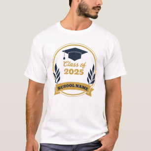 Custom Class of [Year] Graduation & School Name T-Shirt