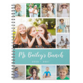 Custom Class Photo Collage Teacher Appreciation Notebook (Front)
