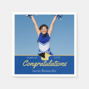 Custom Class Photo School Graduation Napkin