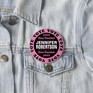 Custom Class President Election Template Button