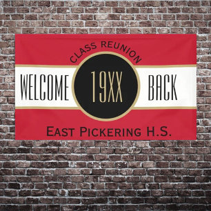 Custom Class Reunion Welcome Back Banner