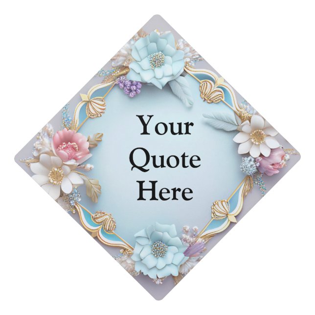 Custom Class Year Graduation Graduation Cap Topper (Front)