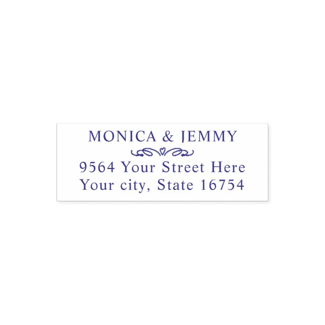 Custom Classic Address Self-inking Stamp (Design)