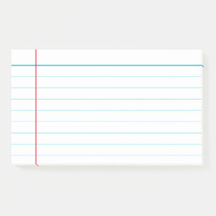 Custom classic blue lined  post-it notes