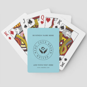 Custom Classic Business Logo & QR Code Playing Cards