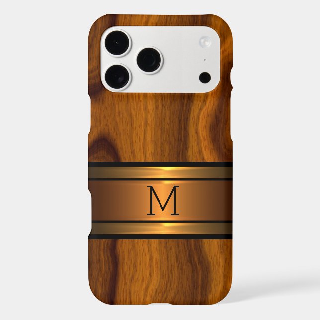 Custom Classic Cool Trendy Wood Grain Pattern (Back)